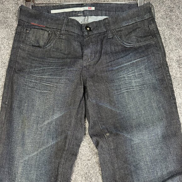 !iT Jeans Womens 25 Curvy Slim Boot Cotton Stretch Pockets Dark Wash - Picture 3 of 9